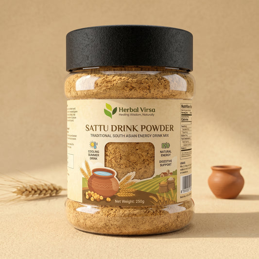 HERBAL VIRSA Sattu Drink Powder – 1000g | Traditional South Asian Energy & Cooling Superfood Mix