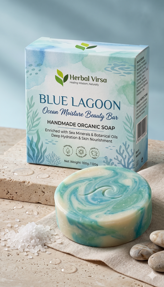 Blue Lagoon Soap – Refreshing Hydrating Sulphate-Free Cleansing Bar | Nourishing Daily Skin Care