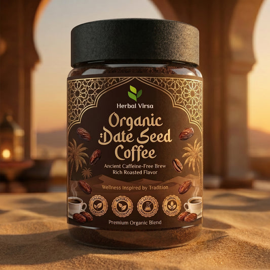 Organic Date Seed Coffee Powder – 250g | Caffeine-Free Superfood Coffee Alternative | Vegan & Gluten-Free